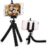 Stand Tripod Mount Holder for iPhone Samsung Cell Phone Camera (black)