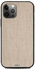 غطاء حمايةٍ واق بتصميم قماش جدار لهاتف أبل آيفون 12 برو رمادي/أسود