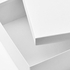 TJENA Storage box with lid - white 25x35x10 cm