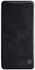 Nillikin Nillkin Case For Samsung Galaxy S21 Ultra S 21 Ultra (6.8" Inch) Qin Genuine Classic Leather Flip Folio + Card Slot Black