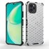 For Huawei Nova Y61 4G , Shockproof Honeycomb Pattern Phone Case Cover - Transparent