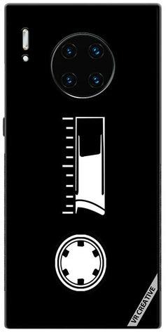 Protective Case Cover For Huawei Mate 30 Pro Cassette Tape Design Multicolour