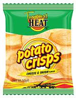 Tropical Heat Potato Crisps Cheese & Onion 400 g