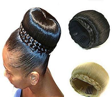 Generic Donut Hair Bun Hair Extension - Black