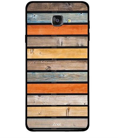 Protective Case Cover For Samsung Galaxy A7 2016 Wooden Multicoloured Pattern
