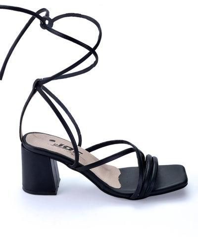 SN-12 Leather Rope Heel Sandals