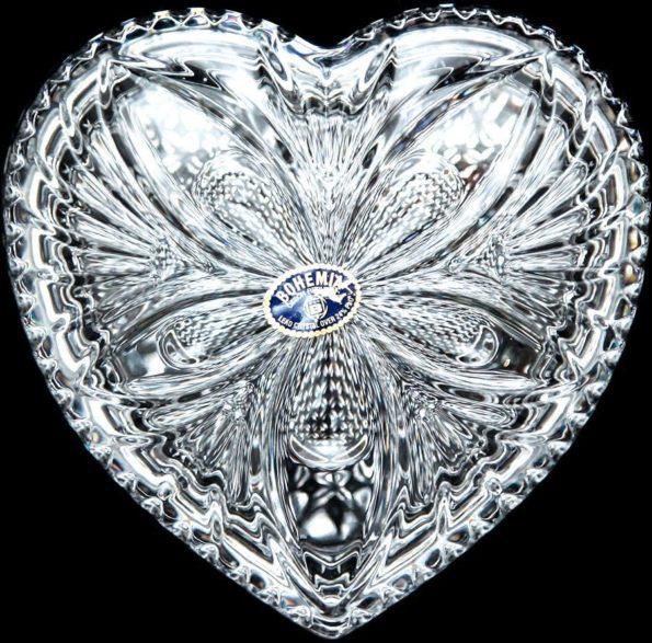 Heart Crystal Bohemia Bonbonniere