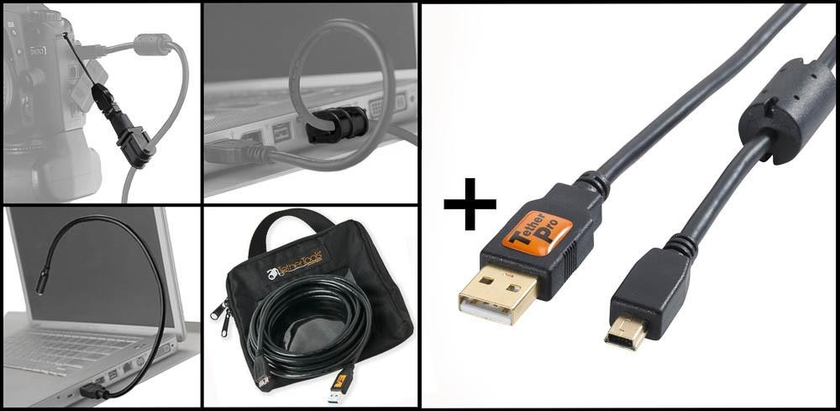 Starter Tethering Kit w/ USB 3.0 Micro-B Cable 15' Orange