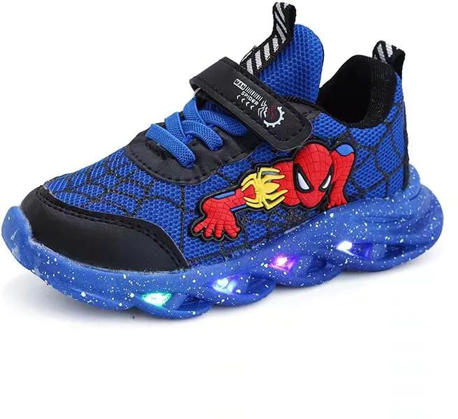 Children's sports shoes, Spider Man children's shoes, boys' sports shoes, illuminated children's shoes, girls' shoes