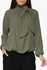 Moss Green Bow Tie Blouse
