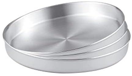 one year warranty_Set of 3 Pcs Rounded Oven Tray, Silver, 2724728598592