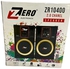 Zero Wired and Wireless Stereo Speaker, Black - ZR-10400