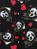 Gothic Valentine's Day Skulls Ghost Heart Print Button Down Shirt For Men - 8xl