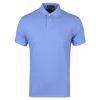 Ralph Lauren Classic Fit Mesh Polo Shirt Harbor Island Blue- Large