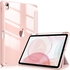 Fintie Hybrid Slim Case for iPad Air 5th Generation  2022    iPad Air 4th Generation  2020  10 9 Inch    Built in Pencil Holder  Shockproof Cover with Clear Transparent Back Shell  Rose Gold