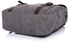 Universal Men Women Canvas Leather Backpack Shoulder School Bag Travel Rucksack Laptop HOT Dark Grey