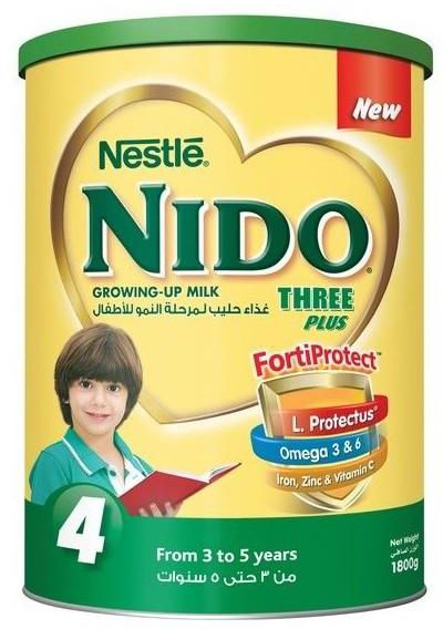 Nestle Nido Three Plus Fortiprotect Milk Powder 1800g Tin