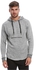 D-Struct Grey Cotton High Neck Hoodie & Sweatshirt For Men
