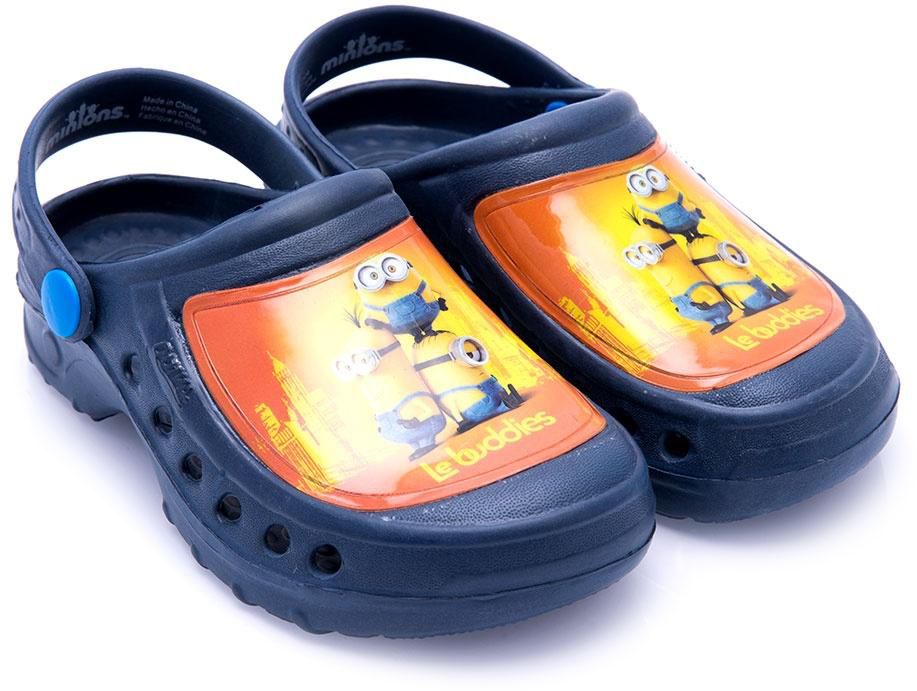 Basicxx Boys Navy Blue Clog Slippers Size 29