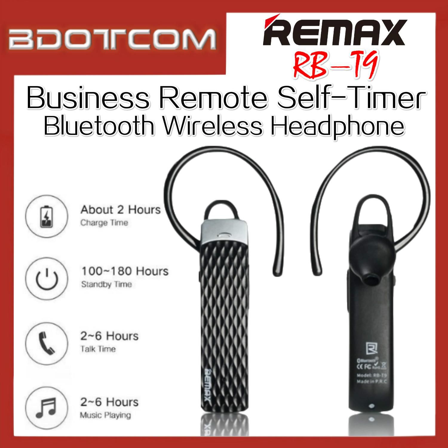 REMAX RB-T9Business Remote Self-timer Bluetooth 4.1 Wireless Headphone