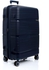 Crossland Blue 24 Inch Trolley Luggage,TSA Lock , Expandable Double Zipper