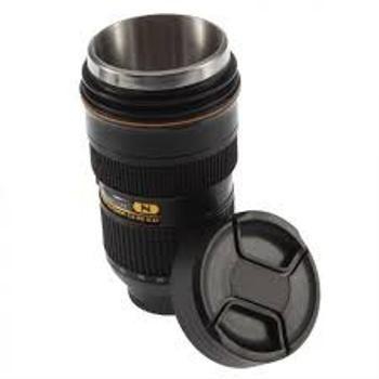 Nican Lens Style Camera Lens Stainless Steel Interior Cup Mug 24-70 Mm