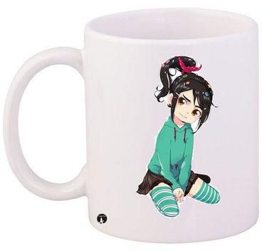 Printed Ceramic Coffee Mug Multicolour