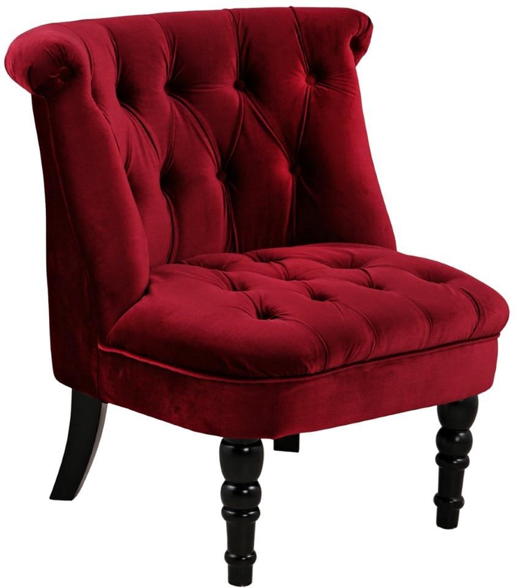 Modern Fabric Chair - DS2049B, Red