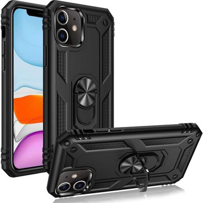 IPhone 12 - Shockproof Case (Pouch) With Magnetic Ring Holder/Stand