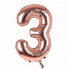 Rose Gold Foil Baloon Number 3-40inches