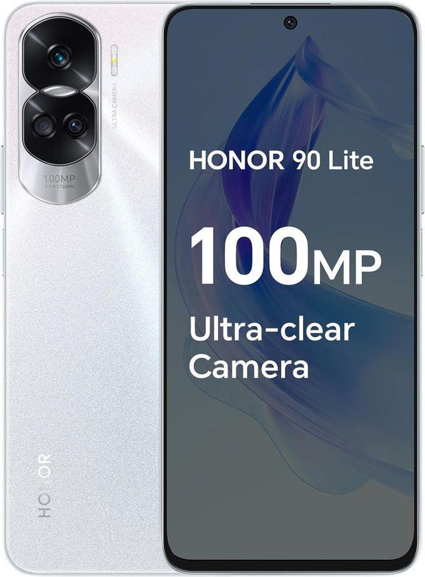 Honor 90 lite - 6.7-inch 256GB/8GB Dual SIM 5G Mobile Phone - Titanium Silver