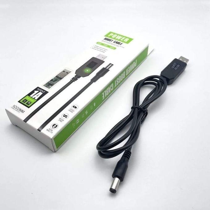 Power Bank Router Power Bank And Other Devices During Power Failure - Adapter 5V To 12V Black