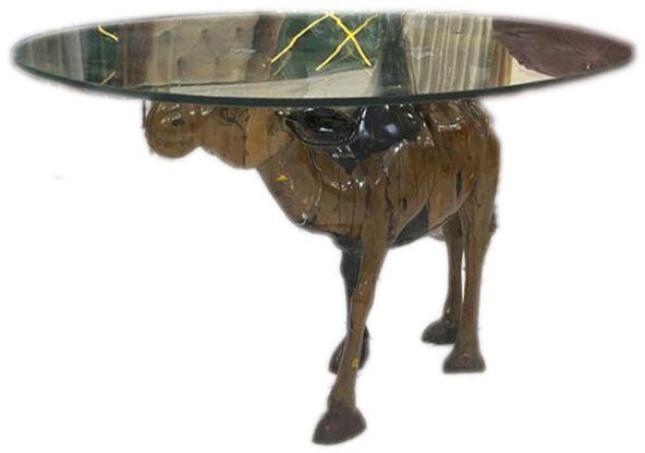 Exclusive Animal Gold-Horse Table