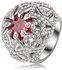 LZESHINE Brand Ring with Triple Layers of White Gold Plating and Genuine Austrian Crystals