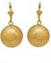 ‫(ND22) Gold Plated Drop Ball Earrings