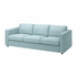 VIMLE Cover for 3-seat sofa - Saxemara light blue