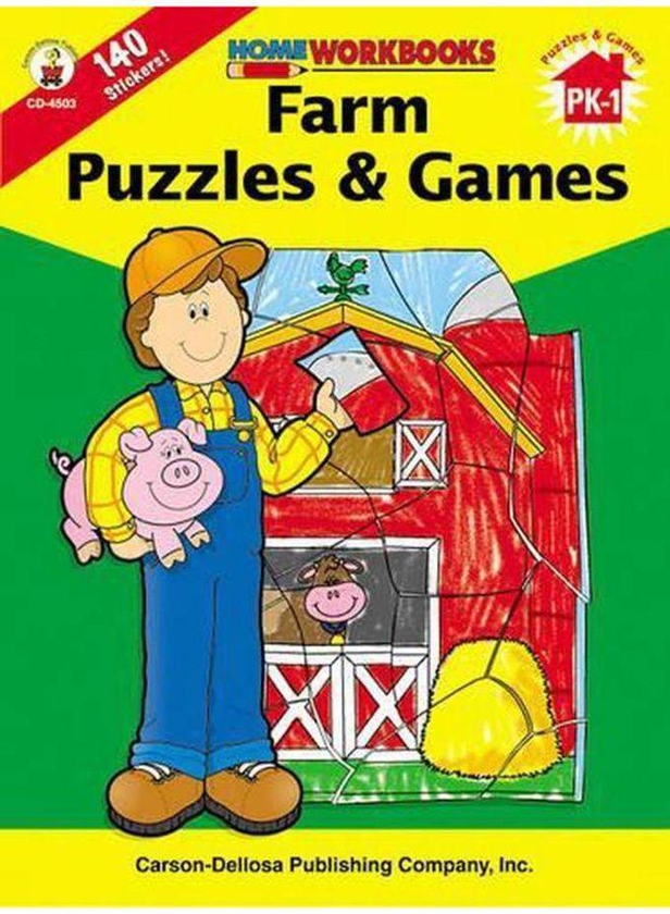 Farm Puzzles & Games (Home Workbooks)