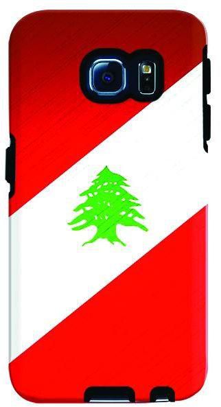 Stylizedd Samsung Galax S6 Edge Premium Dual Layer Tough Case Cover Matte Finish - Flag of Lebanon