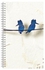A4 Printed Spiral Bound Notebook Off White/Blue