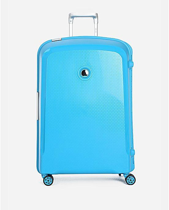 Delsey Textured Cabin Trolley Bag - 112 L - Turquoise