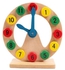 Generic Wooden Educational Hollow Wall Digital Clock For Children - Multicolor