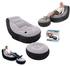 Intex Inflatable Seat With A Leg Stool + Manual Pump- GREY