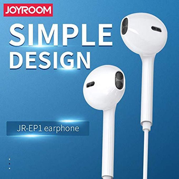 JOYROOM JR-EP1 Full Bass In-Ear Earphone - 3.5mm Plug -white