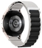 Alpine Loop Bands Sport Nylon 22MM Compatible with Samsung galaxy watch 3 45mm /watch 46mm/Gear S3/Huawei watch GT3 46MM/GT2E/GT2 Pro/GT2 46MM/Amazfit GTR 2/3/3 Pro/GTR4 (Black/White)