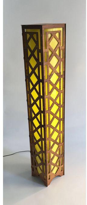 Generic Lb12004 Wooden Floor Stand Lamp - 120cm