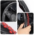 Universal Carbon Fiber Steering Wheel Cover X Red Dots