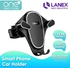 Lanex 3.5-6.5 Inches Smart Phone Car Holder - LHO C02 (Black)