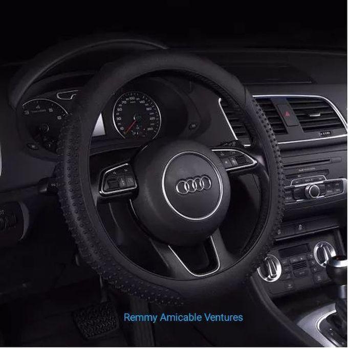 Universal Silicone Car Steering Wheel Cover Black