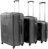 SQ Professional Vacanze Hardshell Suitcase Set 3pc (Black)