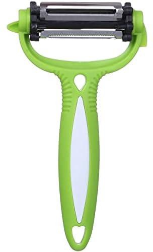 Vegetables Peeler, 3 In 1 - Green09876886_ with two years guarantee of satisfaction and quality
